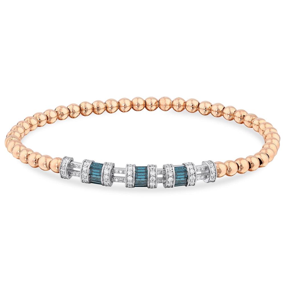 1.34 Karat Deep Blue Baget Bileklik