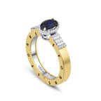 1.15 Karat Safir Pırlanta Storks Yüzük